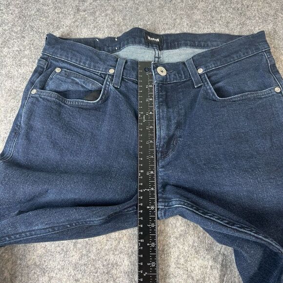 Hudson Jeans Mens 33 Blake Slim Straight Dark Wash Denim Zip Fly Stretch - Picture 2 of 11